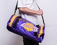 Taška Mitchell & Ness Los Angeles Lakers Satin Duffel Bag Purple