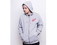 Mikina '47 Brand NHL Detroit Red Wings Back Check Morris Full Zip Hood Slate Grey