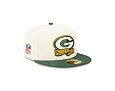 Kšiltovka New Era 59FIFTY NFL22 Sideline Green Bay Packers Off White / Team Color