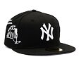 Kšiltovka New Era 59FIFTY MLB Script 5 New York Yankees Black / Optic White