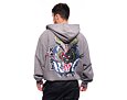 Mikina Karl Kani Small Signature Washed OS Dragon Full Zip Hoodie grey
