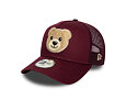 Dětská Kšiltovka New Era - Boucle Bear 9FORTY Trucker - Burgundy
