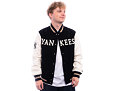 Bunda New Era - MLB Wordmark Varsity Jacket - NY Yankees - Black