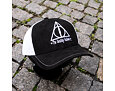 Kšiltovka Capslab - Harry Potter Trucker - Deathly Hallows - Black / White