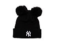 Dámský Kulich New Era - MLB Double Pom Beanie - NY Yankees - Black / White