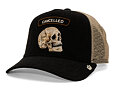Kšiltovka Goorin - Cancelled Denim Rocker - Skull - Black Denim