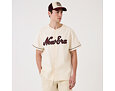 Triko New Era - Branded Straight Hem Jersey - Off White