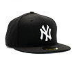 Kšiltovka New Era - MLB Basic 59FIFTY - NY Yankees - Black / White