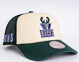 Kšiltovka Mitchell & Ness Milwaukee Bucks Off White Trucker HWC Off White
