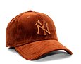 Kšiltovka New Era 39THIRTY MLB Wide Cord New York Yankees Brown / Brown