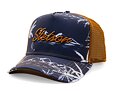 Kšiltovka Stetson - Minimal Aloha Print Trucker - Navy / Brown