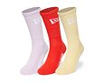 Ponožky New Era - Flag Crew Socks 3pk - Pink / Orange / Yellow