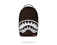 Batoh Sprayground - Brown And Cream Drip Check Shark Backpack