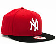 Kšiltovka New Era 9FIFTY Cotton Block New York Yankees Snapback Scarlet / Black