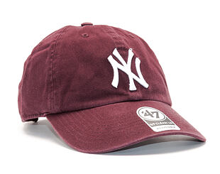 Kšiltovka 47 Brand New York Yankees Clean Up Dark Maroon Strapback