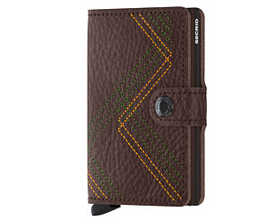 Peněženka Secrid Miniwallet Stitch Linea Espresso