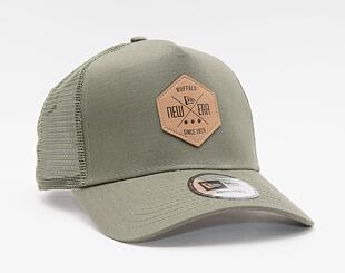 Kšiltovka New Era 9FORTY A-Frame Trucker Heritage Patch Snapback New Olive