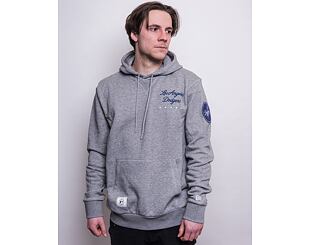 Mikina New Era MLB Heritage Pull Over Hoody Los Angeles Dodgers Light Grey Heather