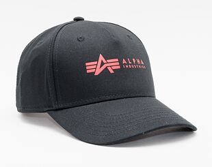 Kšiltovka Alpha Industries Alpha Cap 126912 Black/Red