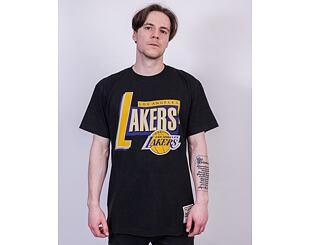 Triko Mitchell & Ness Los Angeles Lakers Center Circle SSTEINTL930 Washed Black