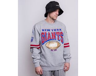 Mikina Mitchell & Ness All Over Print Fleece Crew New York Giants Grey Heather