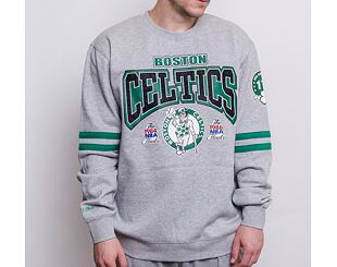 Mikina Mitchell & Ness All Over Print Fleece Crew Boston Celtics Grey Heather