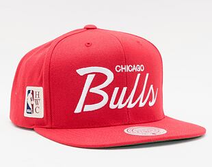 Kšiltovka Mitchell & Ness Chicago Bulls Vintage Draft Script Snapback Bulls Red