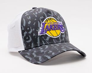 Kšiltovka New Era 9FORTY Trucker Wild Camo Los Angeles Lakers Snapback Black
