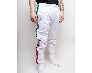 Tepláky Kappa 222 Banda Rastoria Degrade White-Turquoise-Fuxi