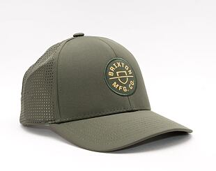Kšiltovka Brixton Crest X Mp Snapback Military Olive
