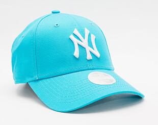 Dámská kšiltovka New Era 9FORTY Womens MLB League Essential New York Yankees Strapback Bright Blue
