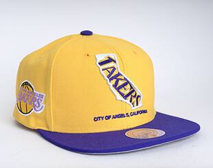 Kšiltovka Mitchell & Ness Los Angeles Lakers Team Insider Snapback HWC Yellow / Purple