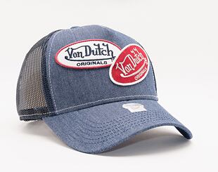 Kšiltovka Von Dutch Russel Trucker Denim Denim/Navy