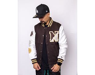 Bunda New Era Heritage Varsity jacket Brown/Off White