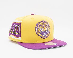 Kšiltovka Mitchell & Ness Jumbotron Snapback Louisiana State University Yellow / Purple