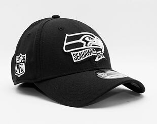 Kšiltovka New Era 39THIRTY NFL22 Sideline Seattle Seahawks Black / White