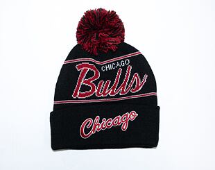 Kulich Mitchell & Ness SCRIPT POM BEANIE HWC Chicago Bulls Black