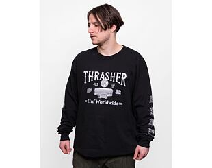 Triko HUF × Thrasher Monteray Longsleeve Black