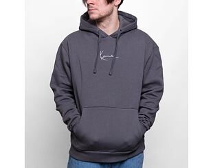 Mikina Karl Kani Small Signature Essential Zip Hoodie dark grey