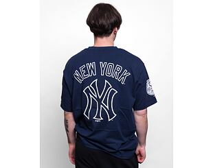 Triko New Era Heritage Back Print Oversized Tee New York Yankees Oceanside Blue / Off White