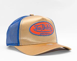 Kšiltovka Von Dutch Trucker Cary Satin Gold/Blue