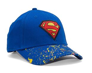 Dětská kšiltovka New Era 9FORTY Kids DC Paint Splatter Superman Bright Royal
