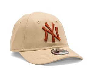 Dětská kšiltovka New Era 9FORTY Kids MLB League Essential New York Yankees Oat Milk / Redwood