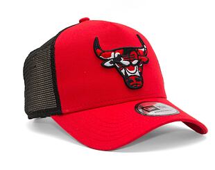 Kšiltovka New Era 9FORTY A-Frame Trucker NBA Team Camo Infill Chicago Bulls Red