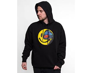 Mikina s kapucí Market Smiley Conflicted Hoodie Black