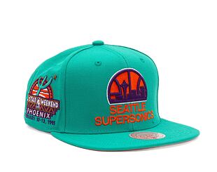 Kšiltovka Mitchell & Ness NBA Desert Green Snapback Hwc Seattle Supersonics Teal