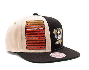 Kšiltovka Mitchell & Ness NHL Pop Panel Snapback Anaheim Ducks Off White