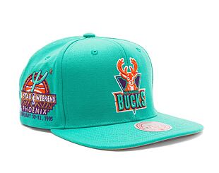 Kšiltovka Mitchell & Ness NBA Desert Green Snapback Hwc Milwaukee Bucks Teal