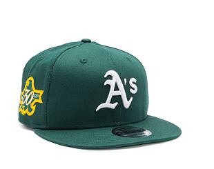 Kšiltovka New Era 9FIFTY MLB Team Side Patch Oakland Athletics Dark Green / White