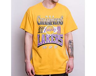 Triko Mitchell & Ness 3 x Champions Lakers Tee Los Angeles Lakers Yellow